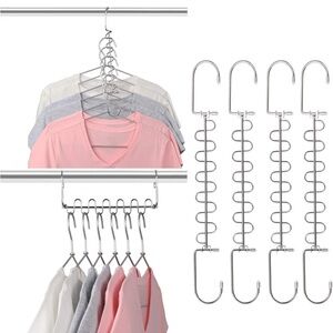 Metal Closet Organizer Hangers (Pack of 8)